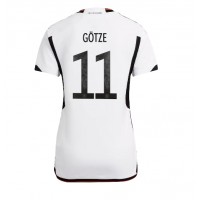 Germany Mario Gotze #11 Replica Home Shirt Ladies World Cup 2022 Short Sleeve